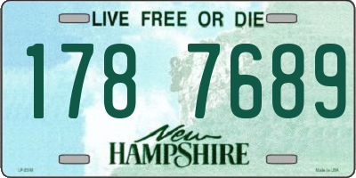 NH license plate 1787689