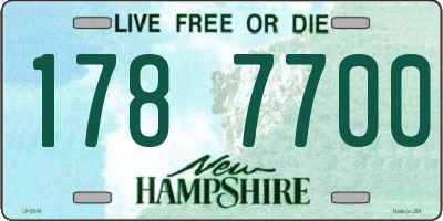 NH license plate 1787700