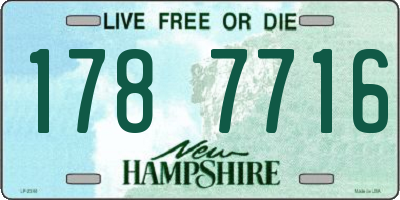 NH license plate 1787716