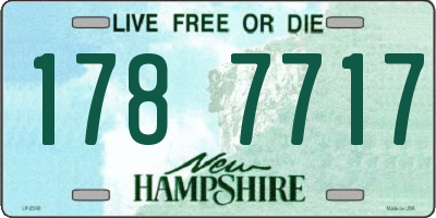 NH license plate 1787717
