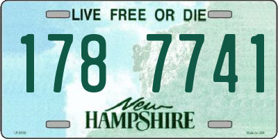 NH license plate 1787741