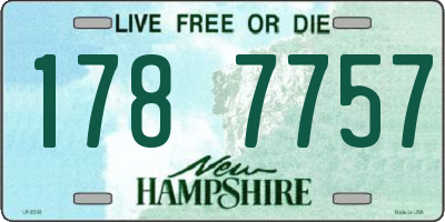 NH license plate 1787757