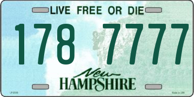 NH license plate 1787777