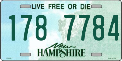 NH license plate 1787784