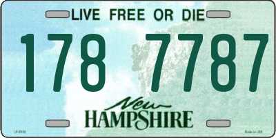 NH license plate 1787787