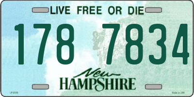 NH license plate 1787834