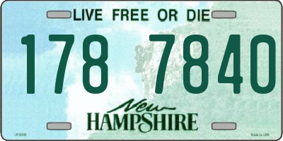 NH license plate 1787840