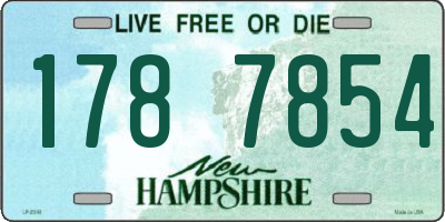 NH license plate 1787854