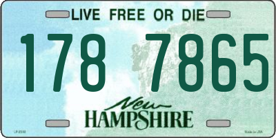 NH license plate 1787865
