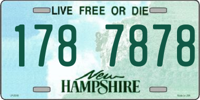 NH license plate 1787878