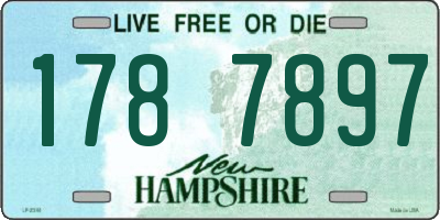NH license plate 1787897