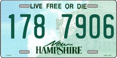 NH license plate 1787906