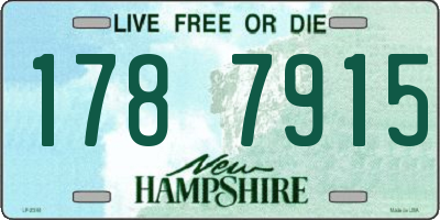 NH license plate 1787915