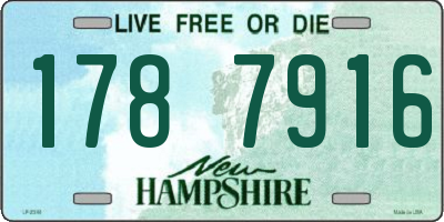 NH license plate 1787916