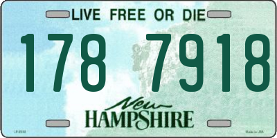 NH license plate 1787918