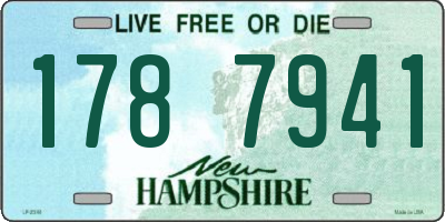 NH license plate 1787941