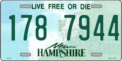 NH license plate 1787944