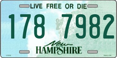 NH license plate 1787982