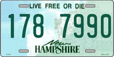 NH license plate 1787990