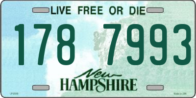 NH license plate 1787993