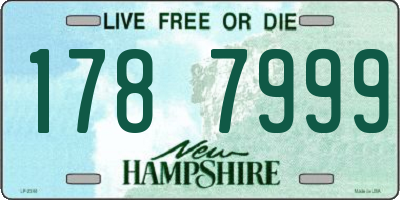 NH license plate 1787999