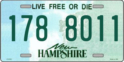 NH license plate 1788011