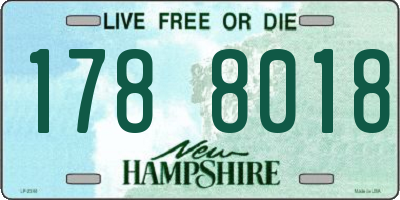 NH license plate 1788018