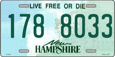 NH license plate 1788033