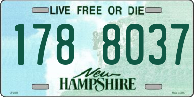 NH license plate 1788037
