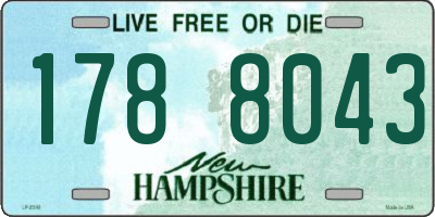NH license plate 1788043