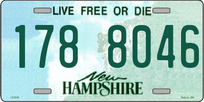 NH license plate 1788046