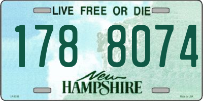 NH license plate 1788074