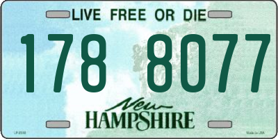 NH license plate 1788077