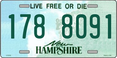 NH license plate 1788091