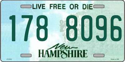 NH license plate 1788096