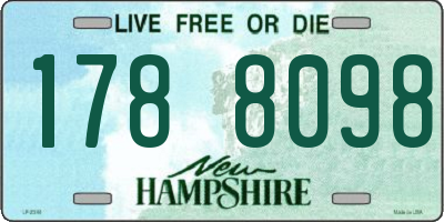 NH license plate 1788098