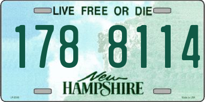 NH license plate 1788114
