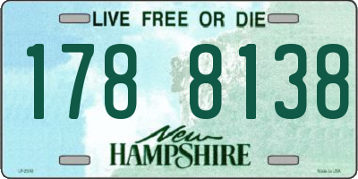NH license plate 1788138