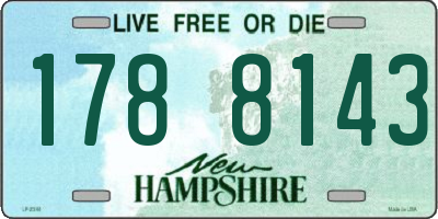 NH license plate 1788143