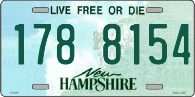 NH license plate 1788154