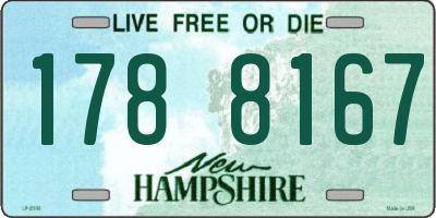 NH license plate 1788167