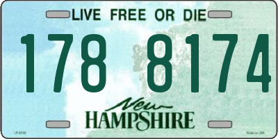 NH license plate 1788174