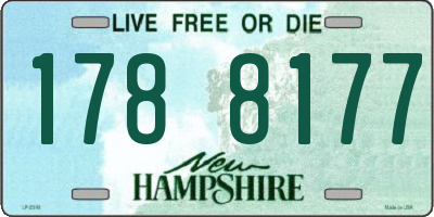 NH license plate 1788177