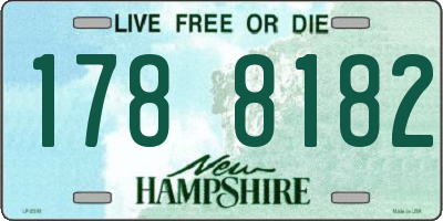 NH license plate 1788182
