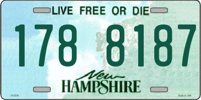 NH license plate 1788187