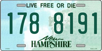 NH license plate 1788191