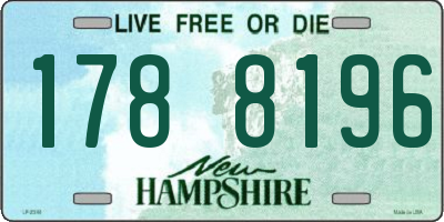 NH license plate 1788196