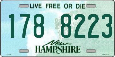 NH license plate 1788223