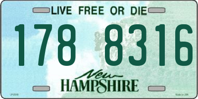 NH license plate 1788316