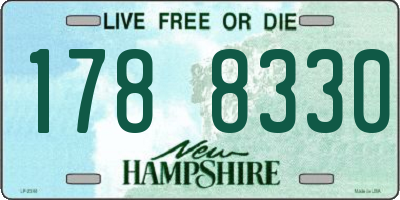 NH license plate 1788330